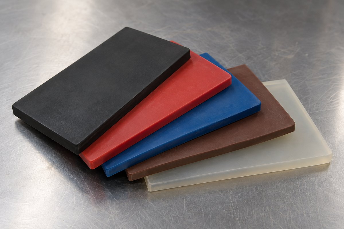 Rubber material samples
